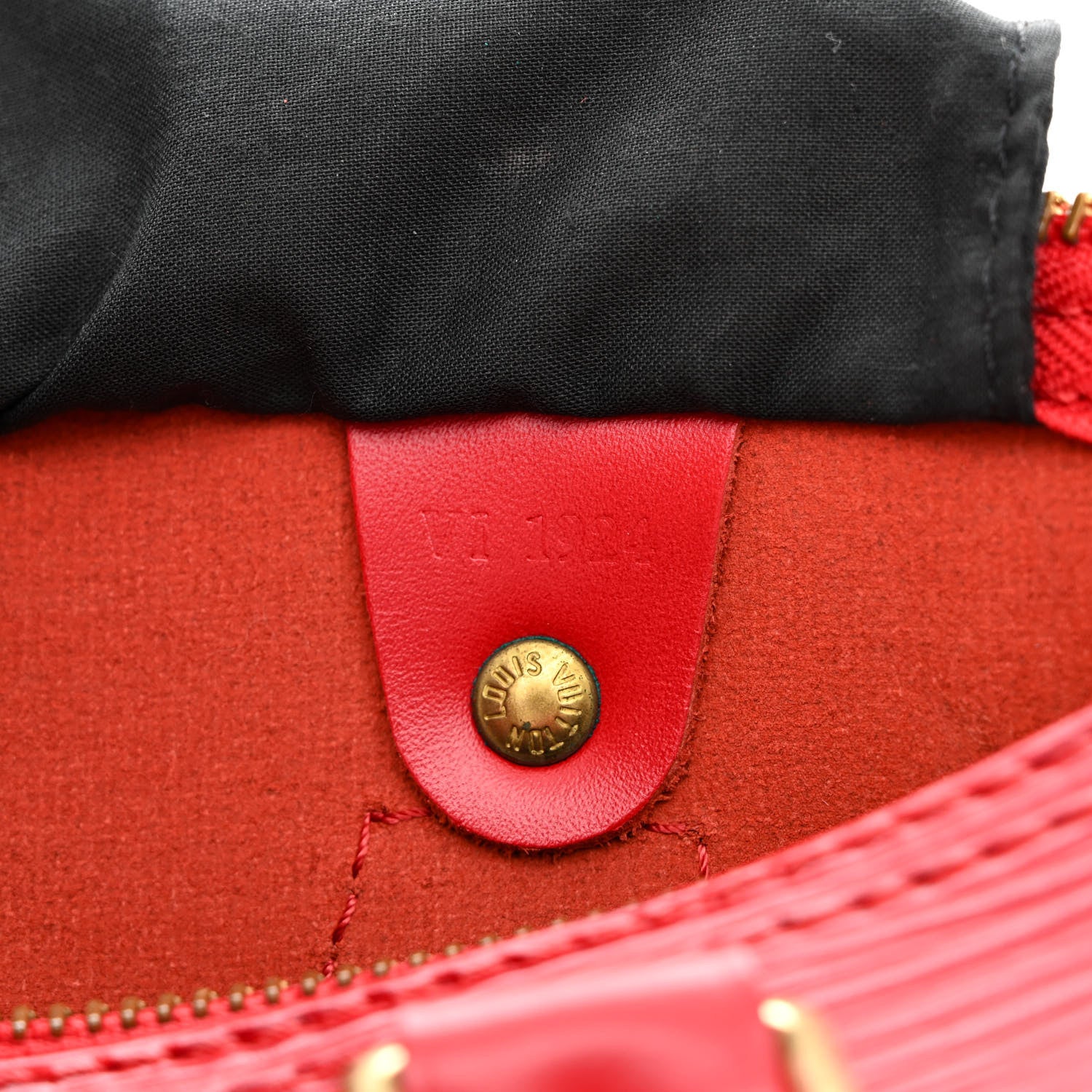 Louis Vuitton Epi Speedy 25 Castillan Red 7 of 11