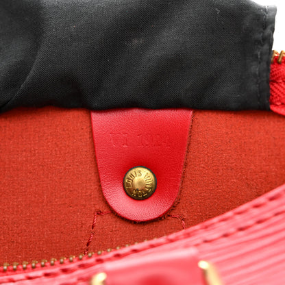 Louis Vuitton Epi Speedy 25 Castillan Red 7 of 11