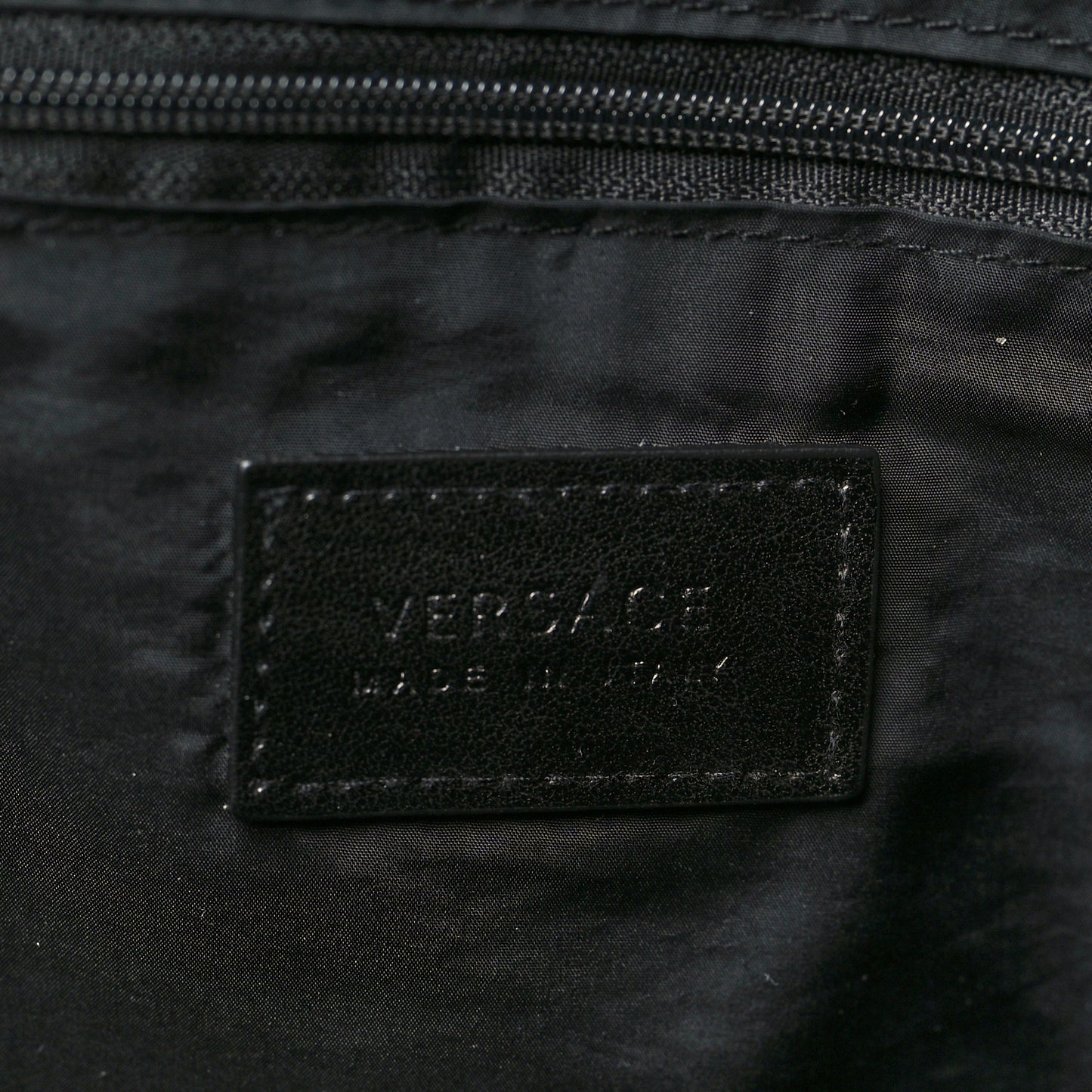 Nylon Baroque Diaper Bag Black