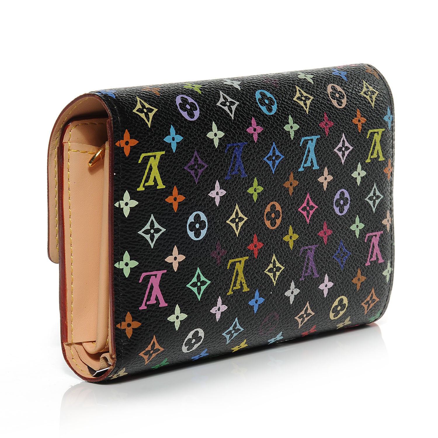 Louis Vuitton Monogram Multicolor Alexandra Wallet Black 3 of 7