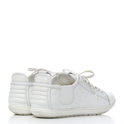 Louis Vuitton Calfskin Embossed Monogram Toucan Sneakers 38 White 4 of 19