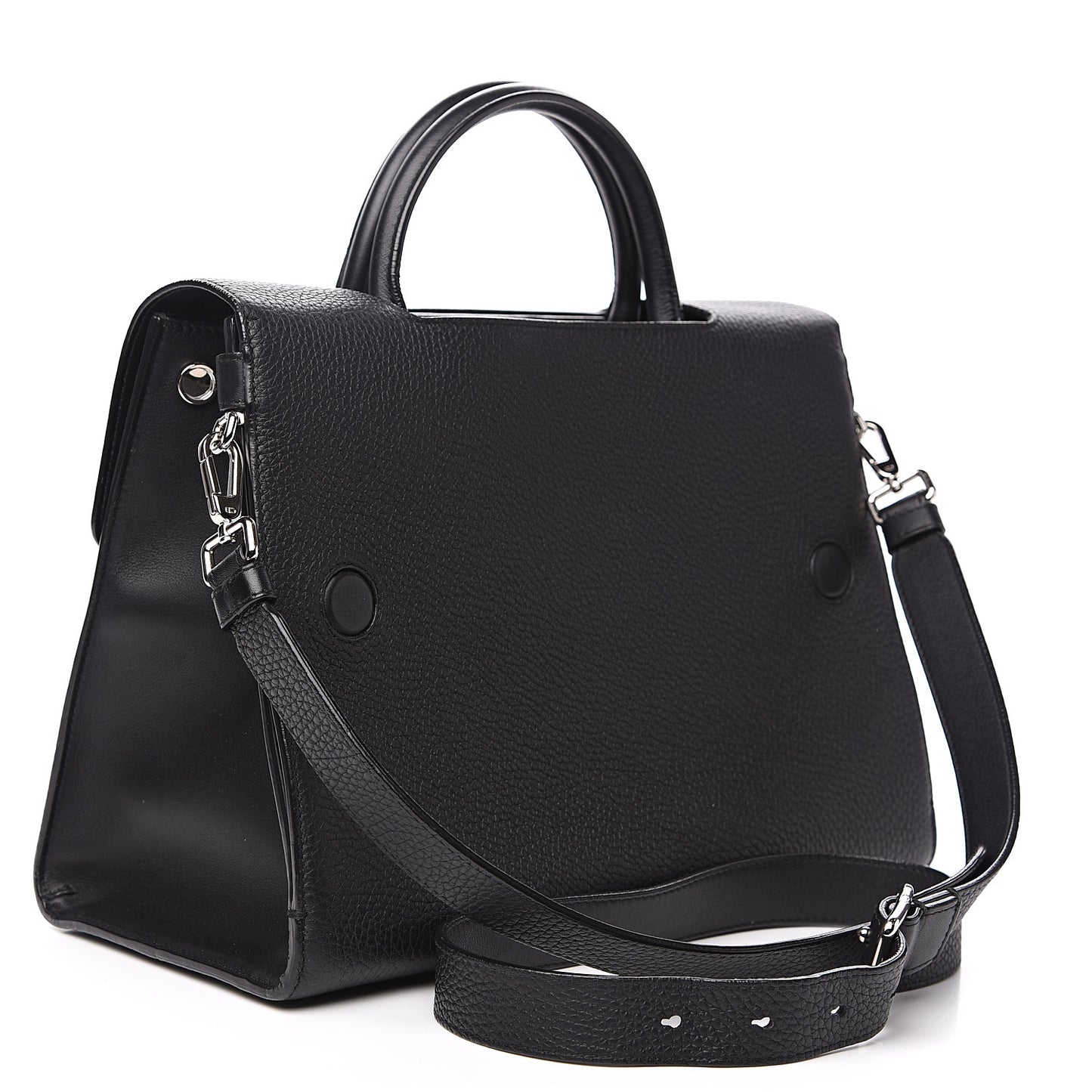 Grained Calfskin Medium Diorever Flap Black