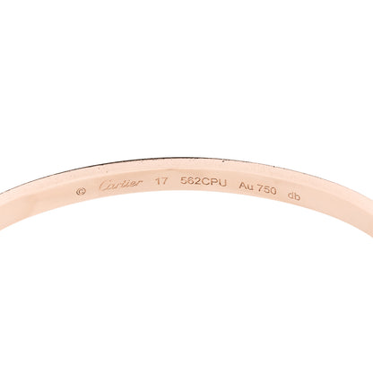 Cartier 18K Pink Gold Small LOVE Bracelet 17 5 of 7