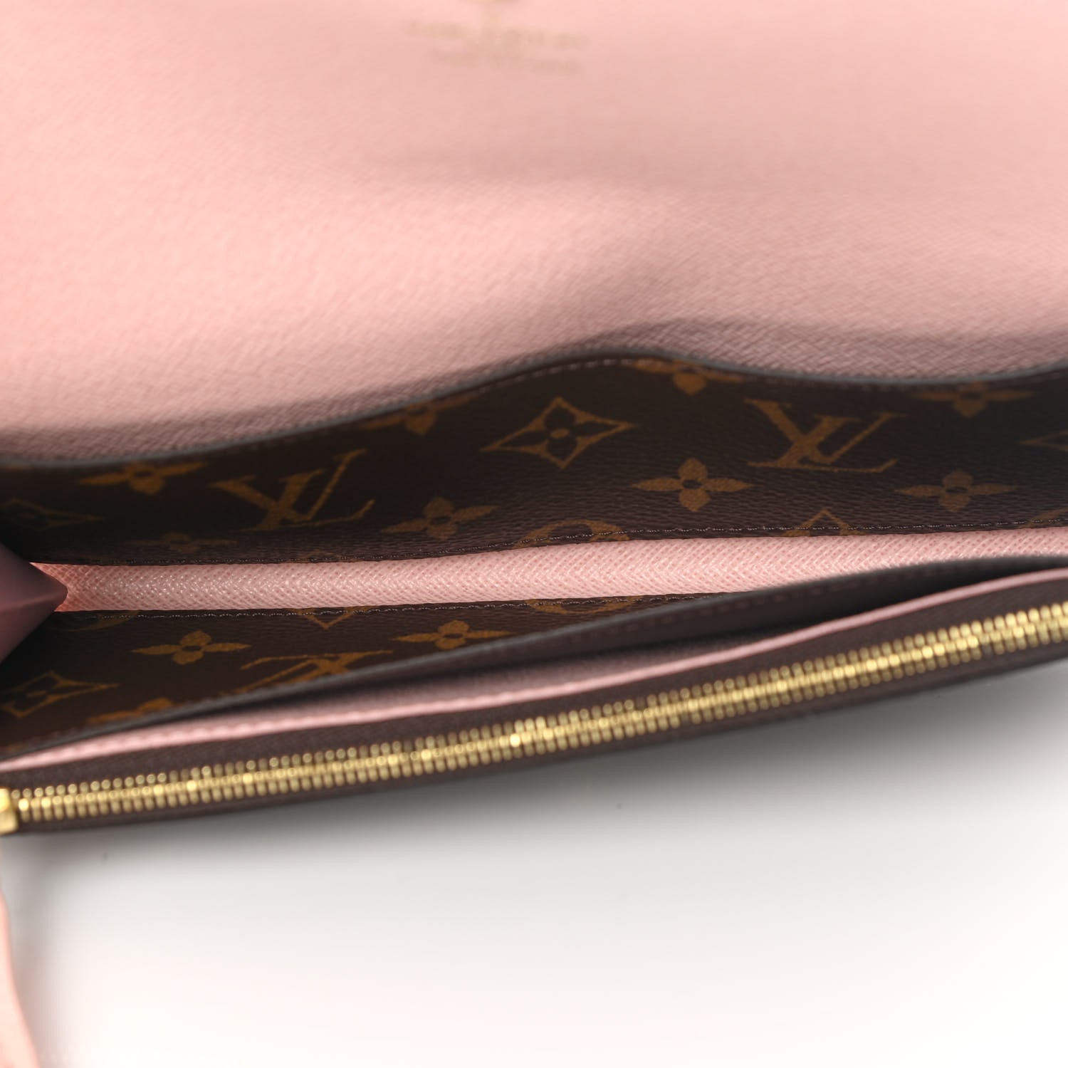 Louis Vuitton Monogram Emilie Wallet Rose Ballerine 5 of 7