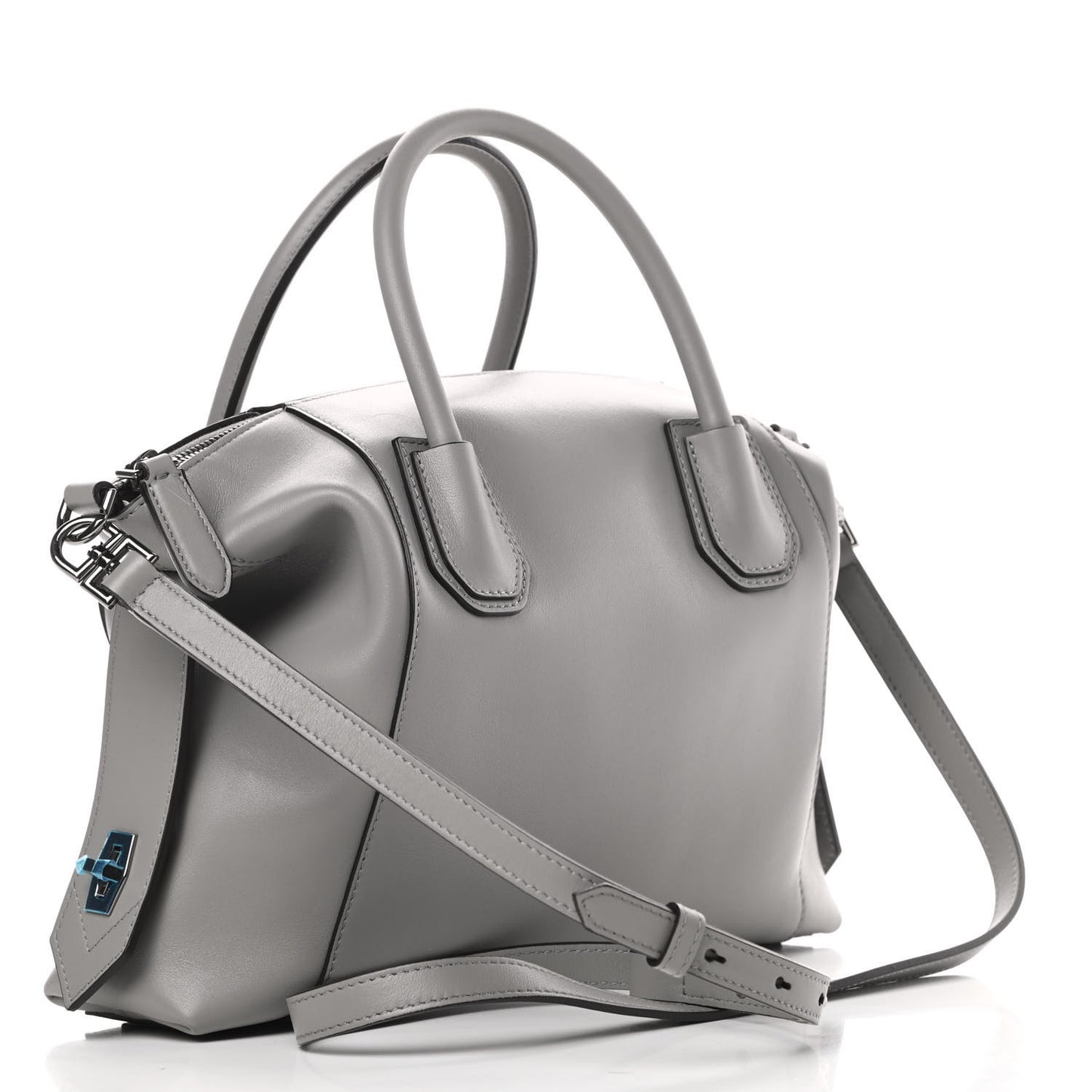 Calfskin Small Soft Antigona Pearl Grey
