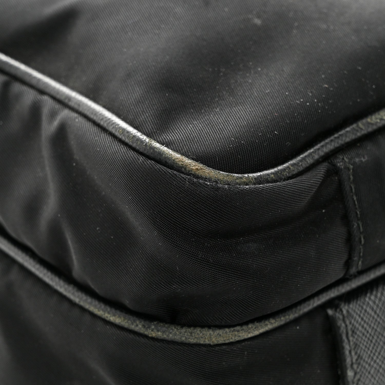 Prada Tessuto Nylon Saffiano Front Pocket Zip Messenger Black 15 of 19