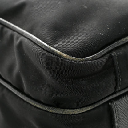 Prada Tessuto Nylon Saffiano Front Pocket Zip Messenger Black 15 of 19