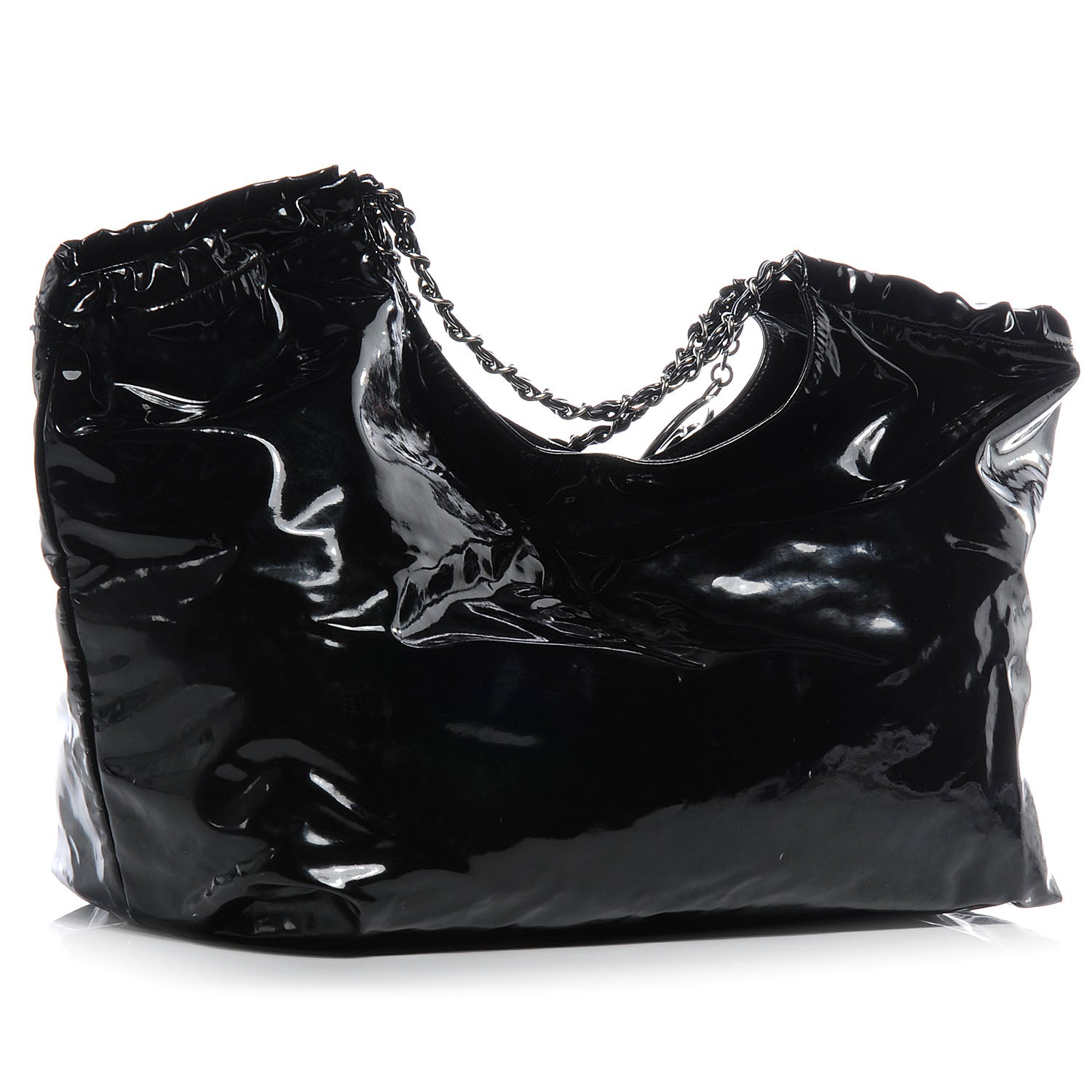 Chanel Vinyl XL Coco Cabas Black 3 of 7