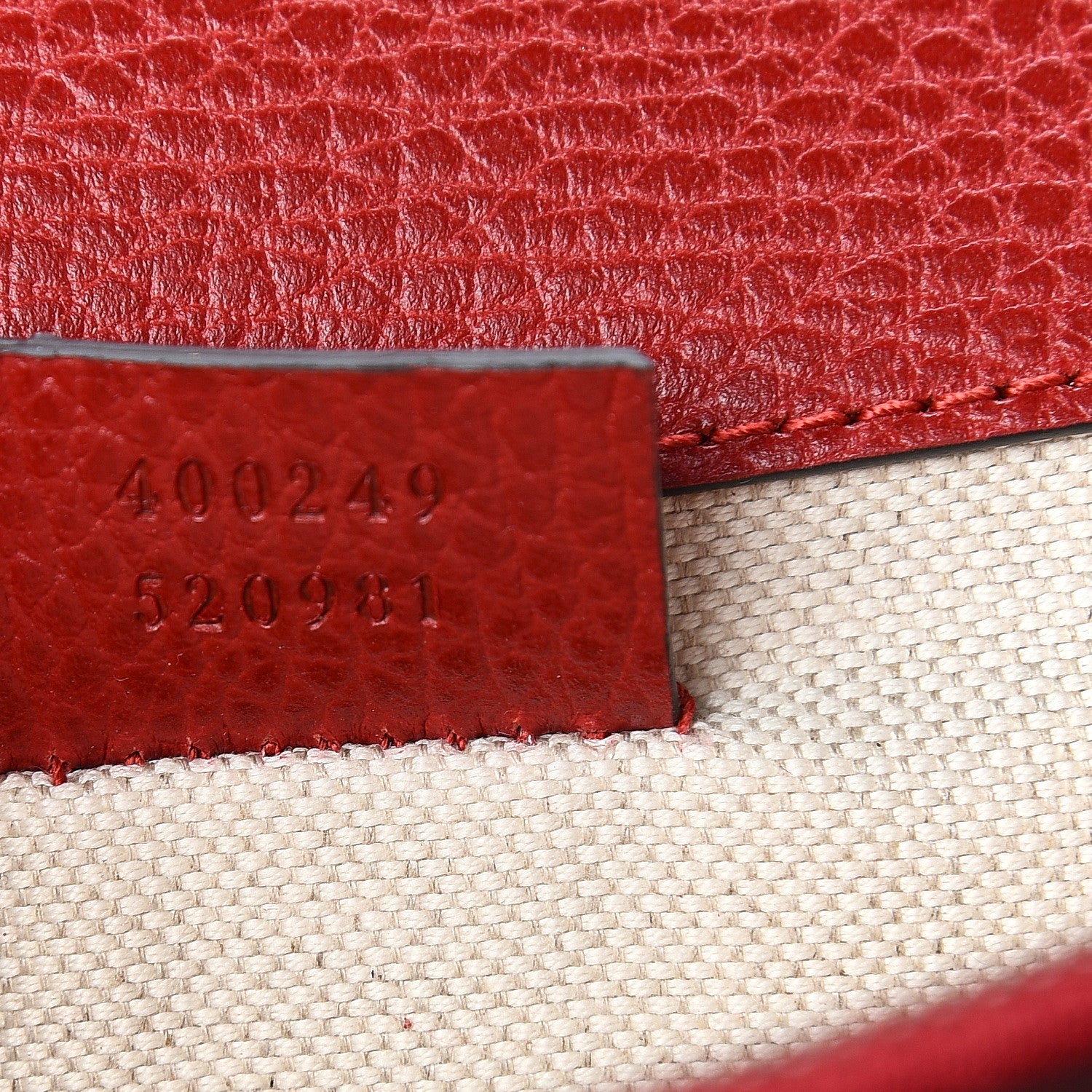 Gucci Dollar Calfskin Swarovski Crystal Small Dionysus Shoulder Bag Hibiscus Red 7 of 10