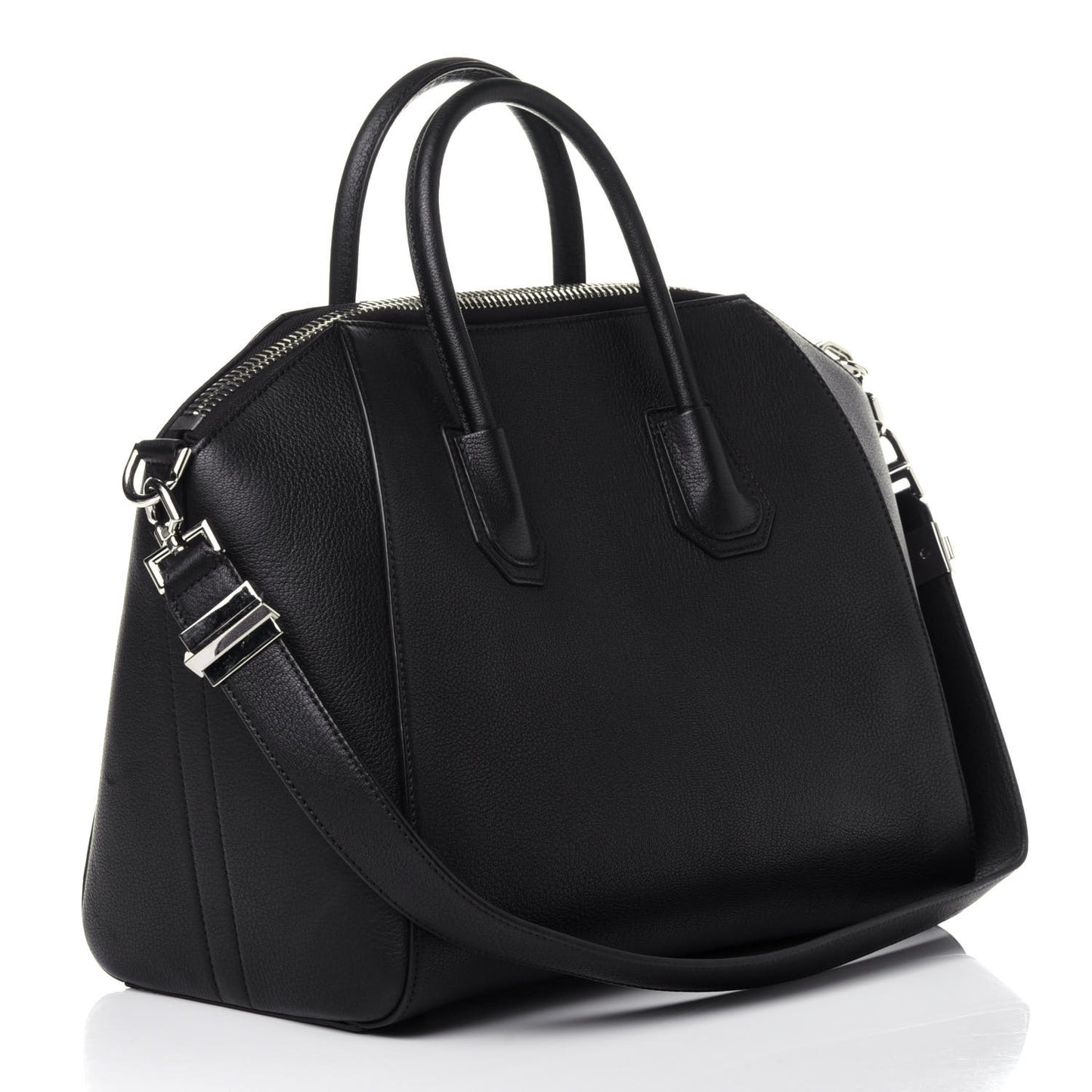 Sugar Goatskin Medium Antigona Black