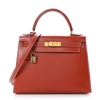 Hermes Box Kelly Sellier 28 Brique 2 of 25