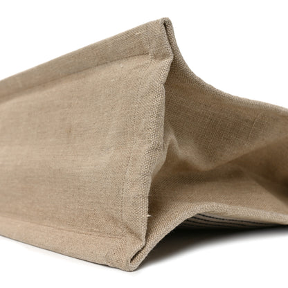 Saint Laurent Linen Calfskin Rive Gauche Tote Natural Black 10 of 10