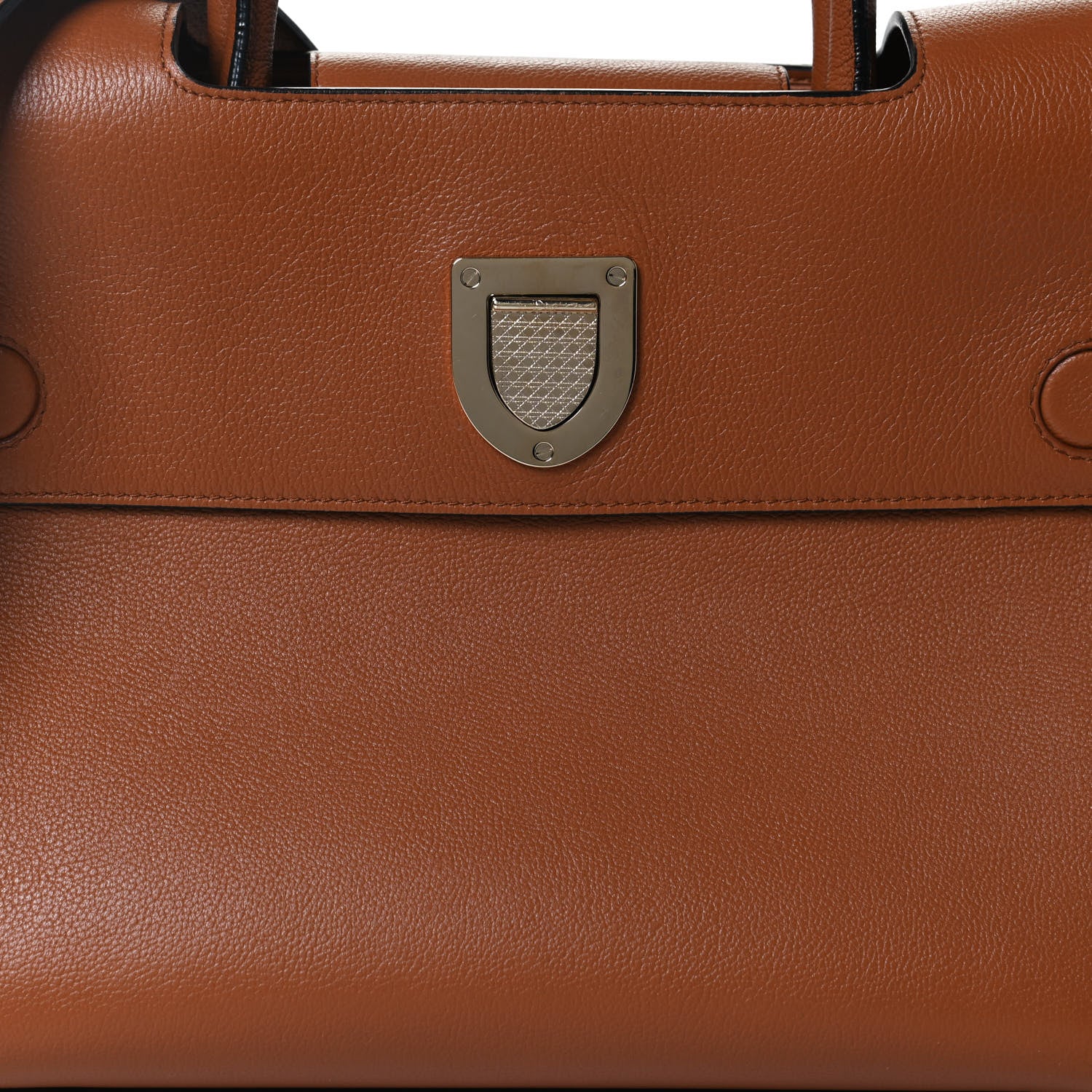 Christian Dior Grained Calfskin Medium Diorever Flap Brown 8 of 14