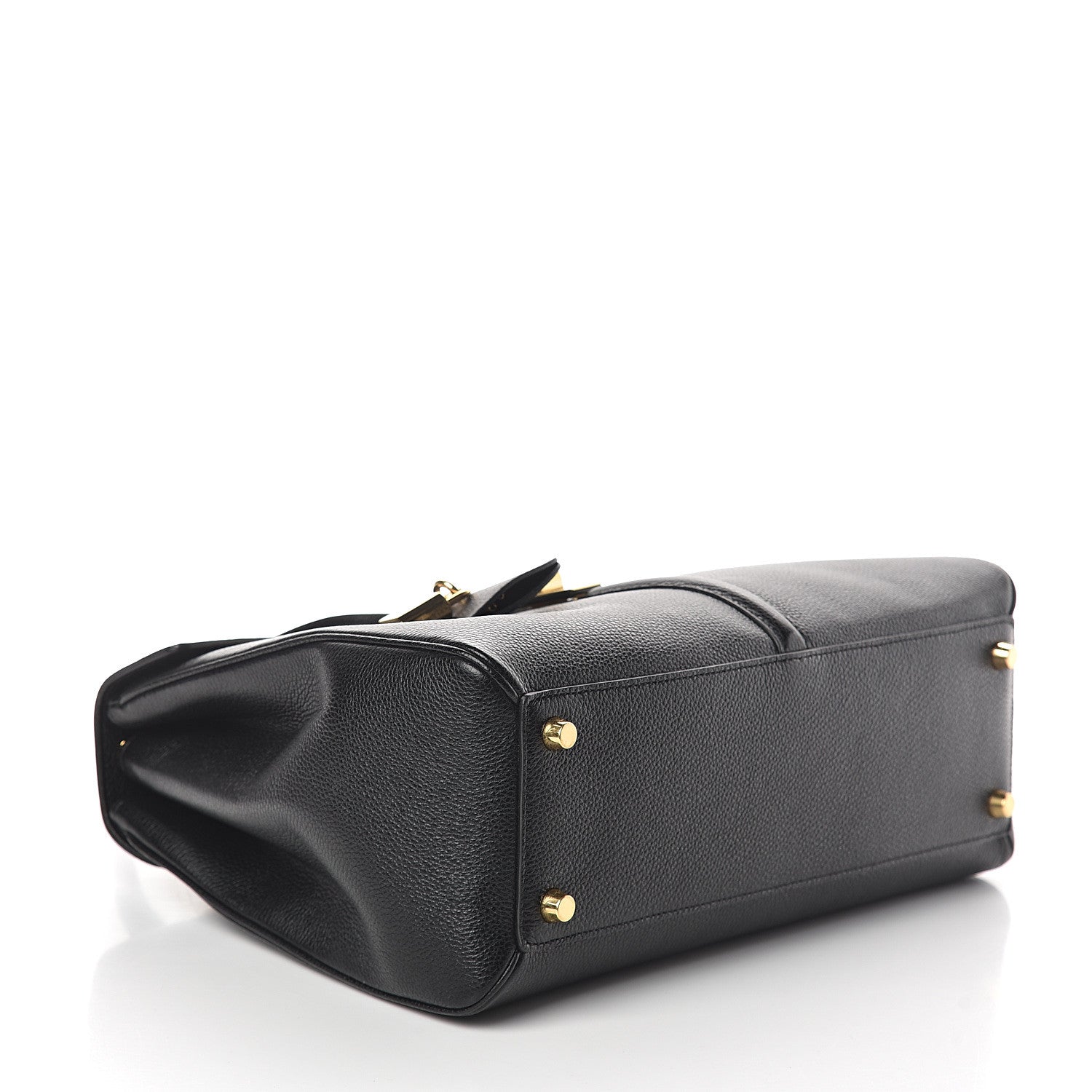 Celine Grained Calfskin Classique 16 Top Handle Bag Black 3 of 8