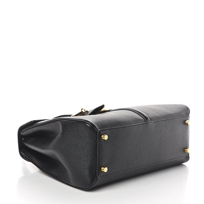 Celine Grained Calfskin Classique 16 Top Handle Bag Black 3 of 8