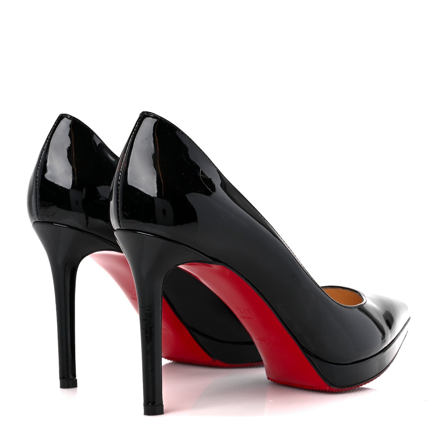 Christian Louboutin Patent Pigalle Plato 100 Pumps 37.5 Black 4 of 8