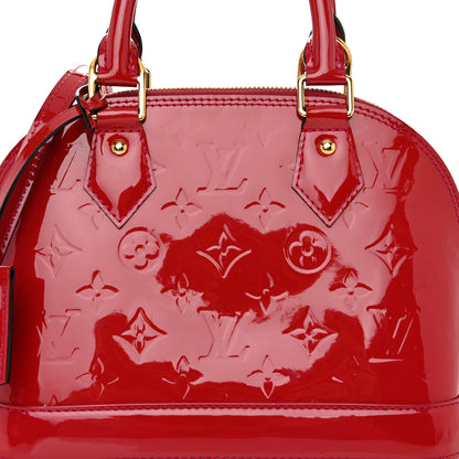 Louis Vuitton Vernis Alma BB Cherry 8 of 10