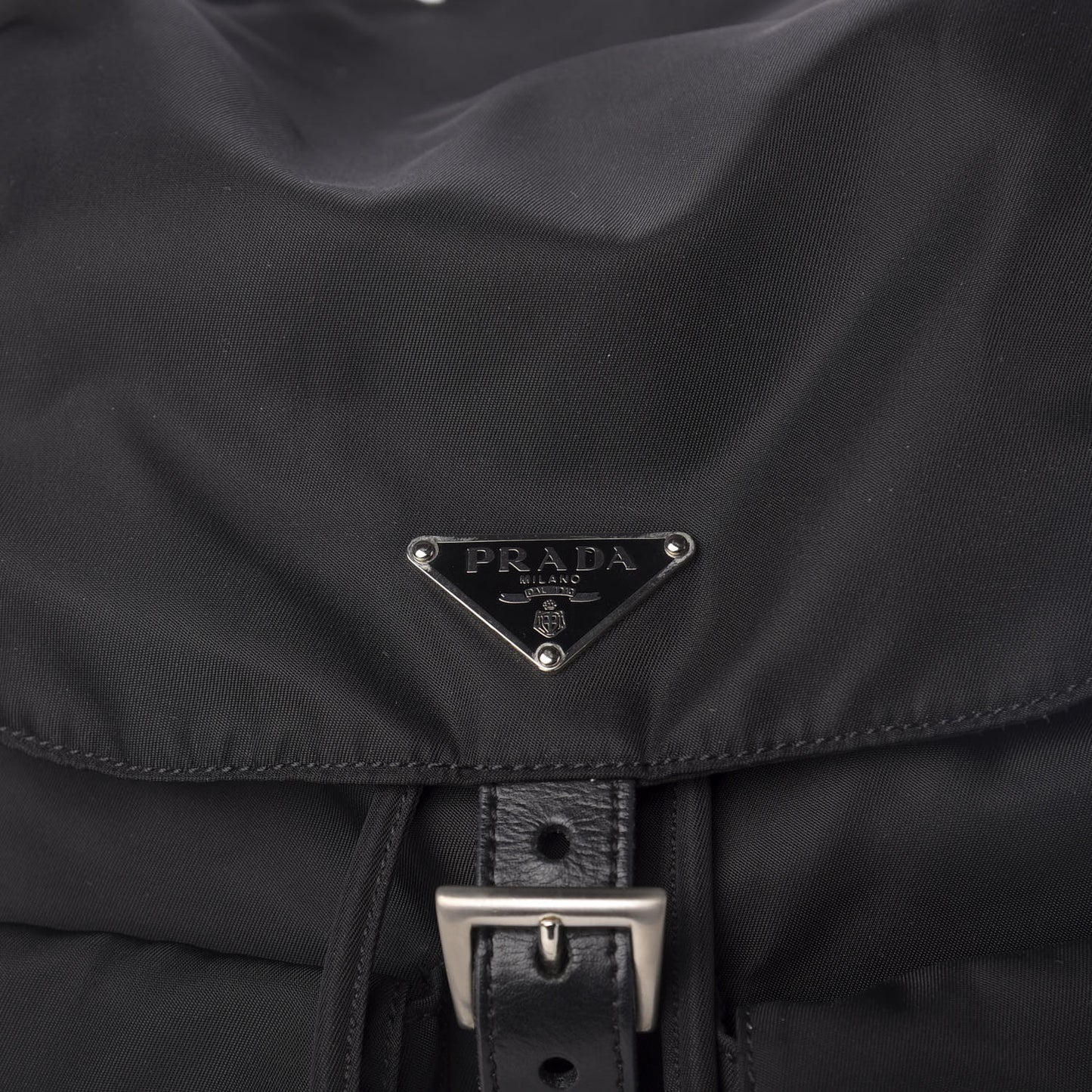 Nylon Vela Medium Backpack Black