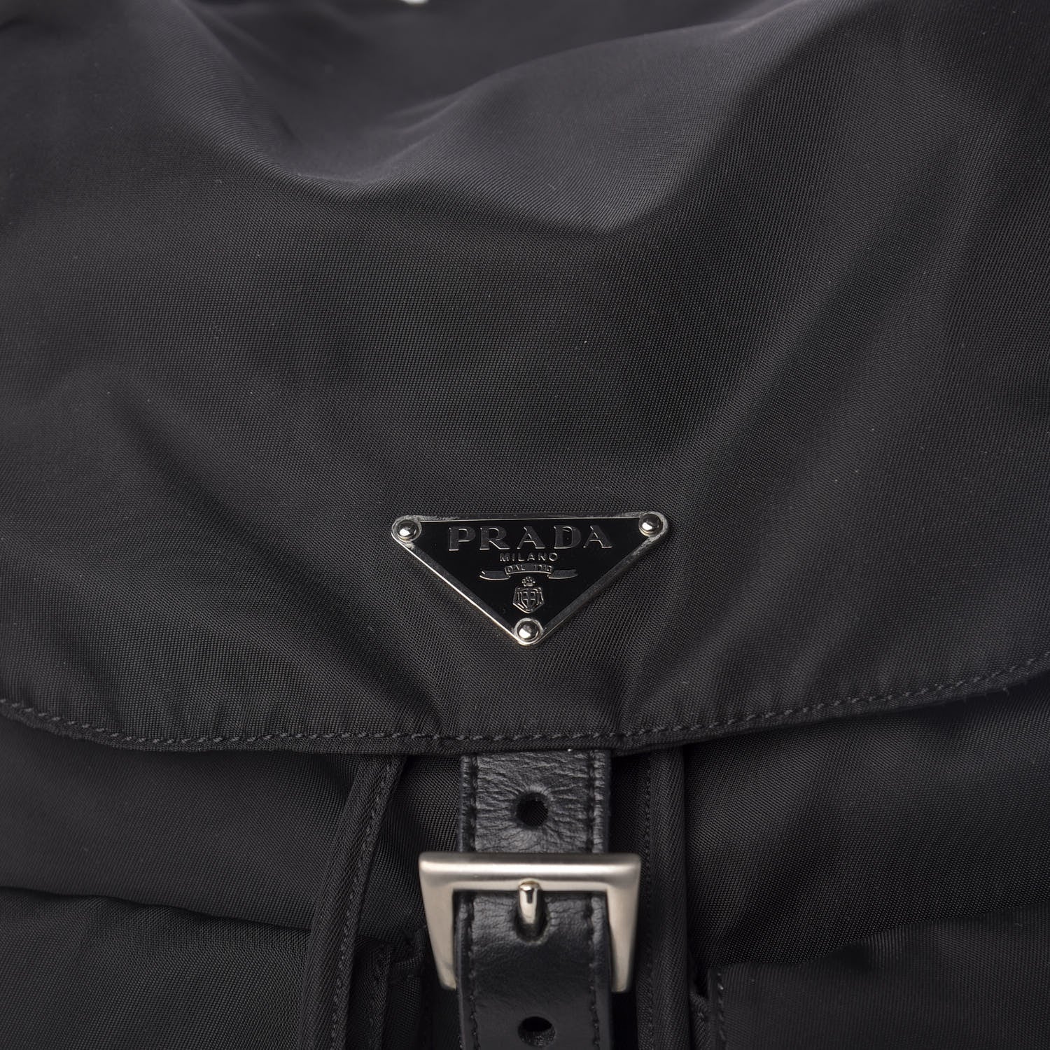 Prada Nylon Vela Medium Backpack Black 8 of 8