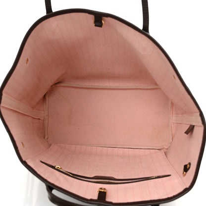Louis Vuitton Damier Ebene Neo Neverfull MM Rose Ballerine 5 of 13