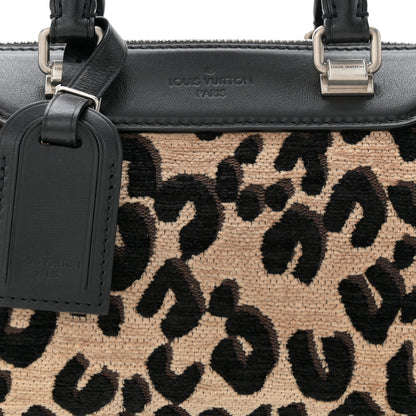Louis Vuitton Jacquard Velvet Leopard Print Stephen Sprouse Baby Bag 8 of 10