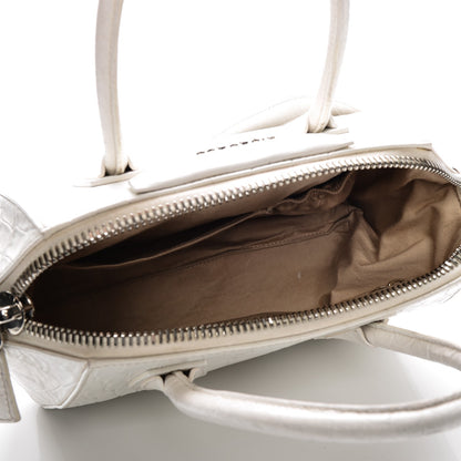 Givenchy Calfskin Crocodile Embossed Small Antigona White 5 of 15