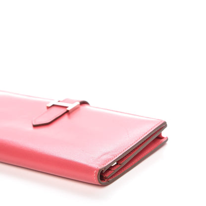 Hermes Tadelakt Bearn Gusset Wallet Rose Lipstick 12 of 16