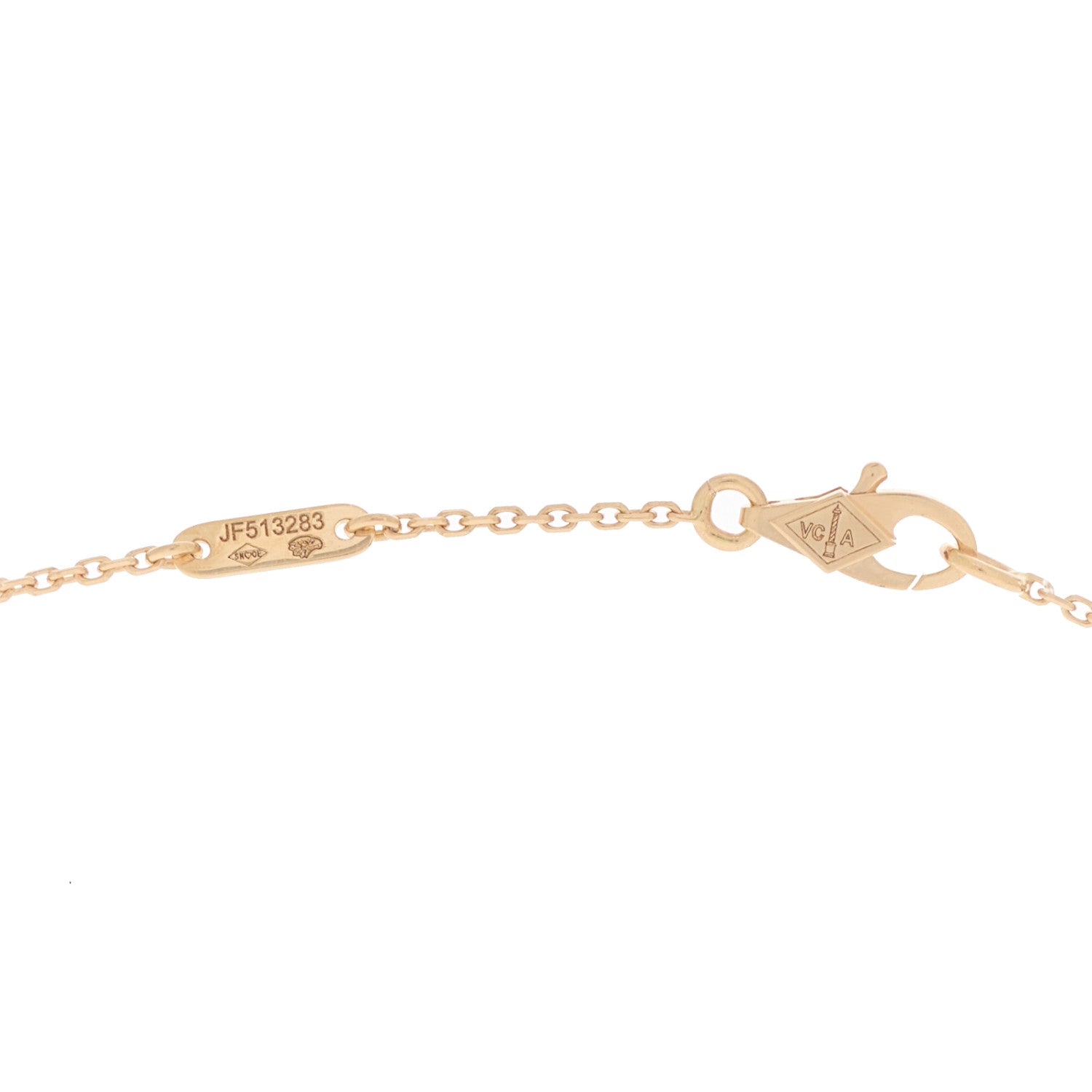 Van Cleef & Arpels 18K Rose Gold Carnelian Sweet Alhambra Pendant Necklace 4 of 6