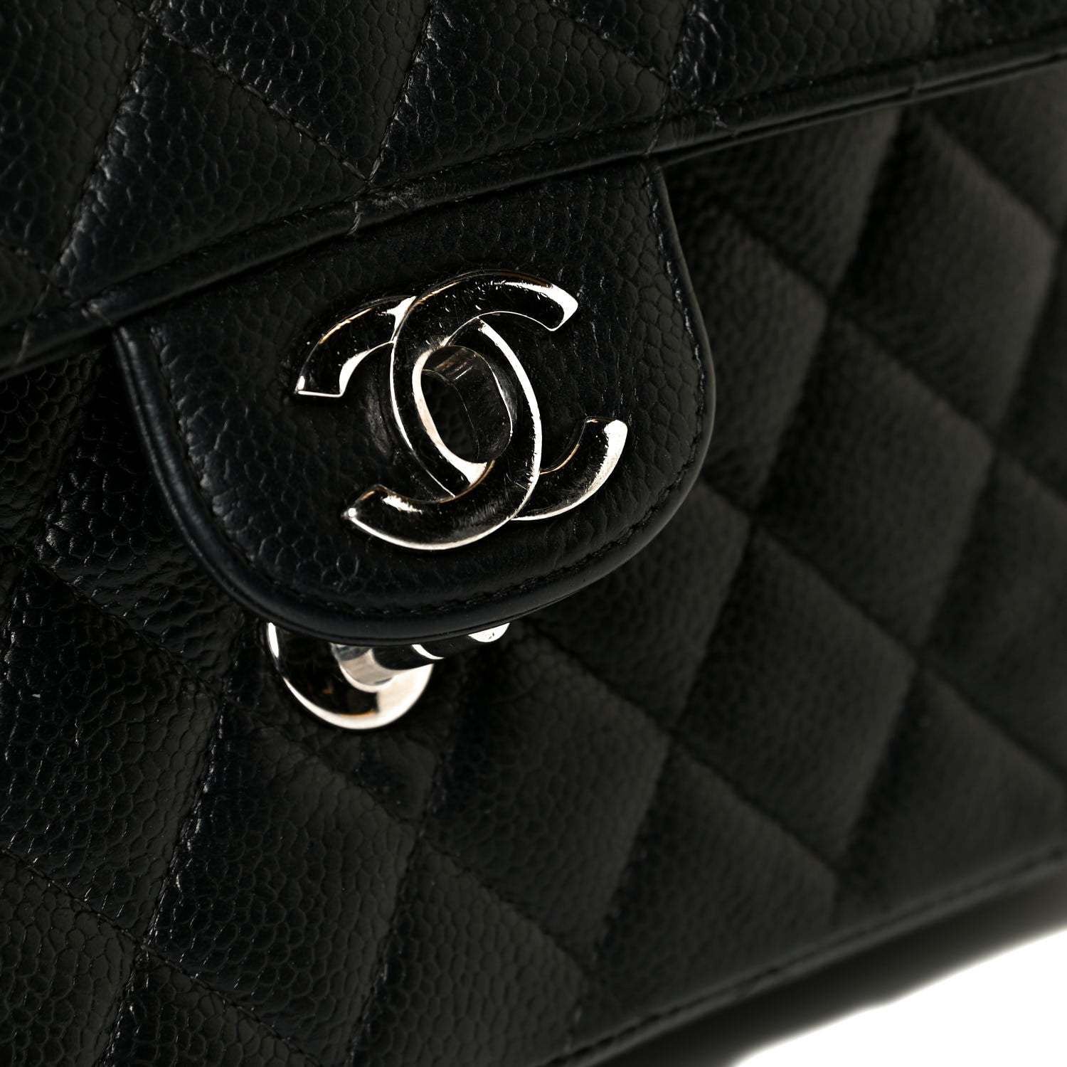 Chanel Caviar Quilted Medium Double Flap Black 7 of 10