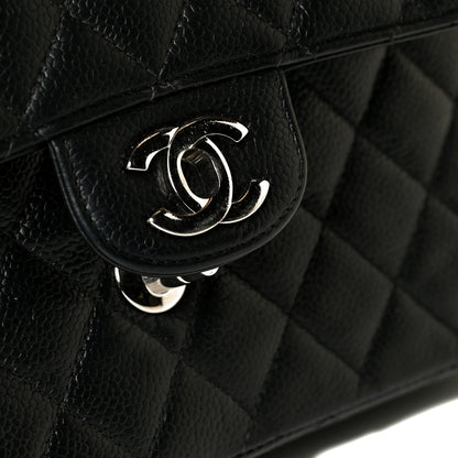 Chanel Caviar Quilted Medium Double Flap Black 7 of 10