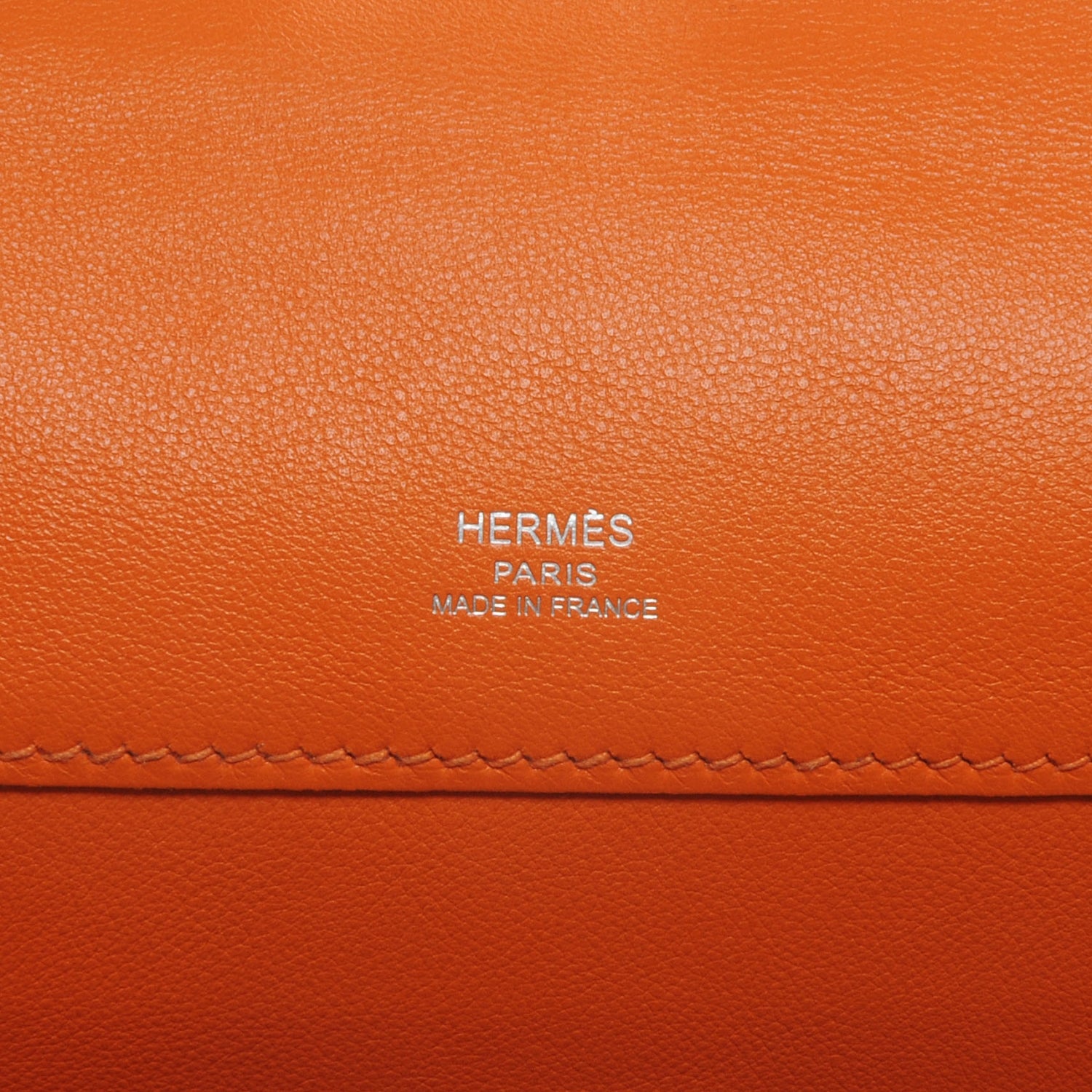 Hermes Swift Kelly Cut Clutch Pochette Orange 7 of 8