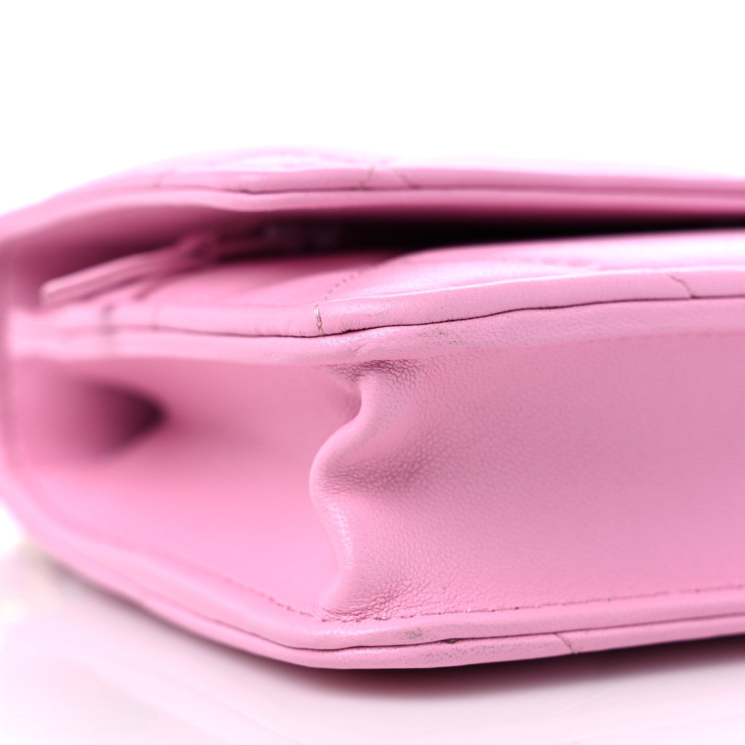 Chanel Lambskin Quilted Chanel 19 Wallet On Chain WOC Pink 9 of 11