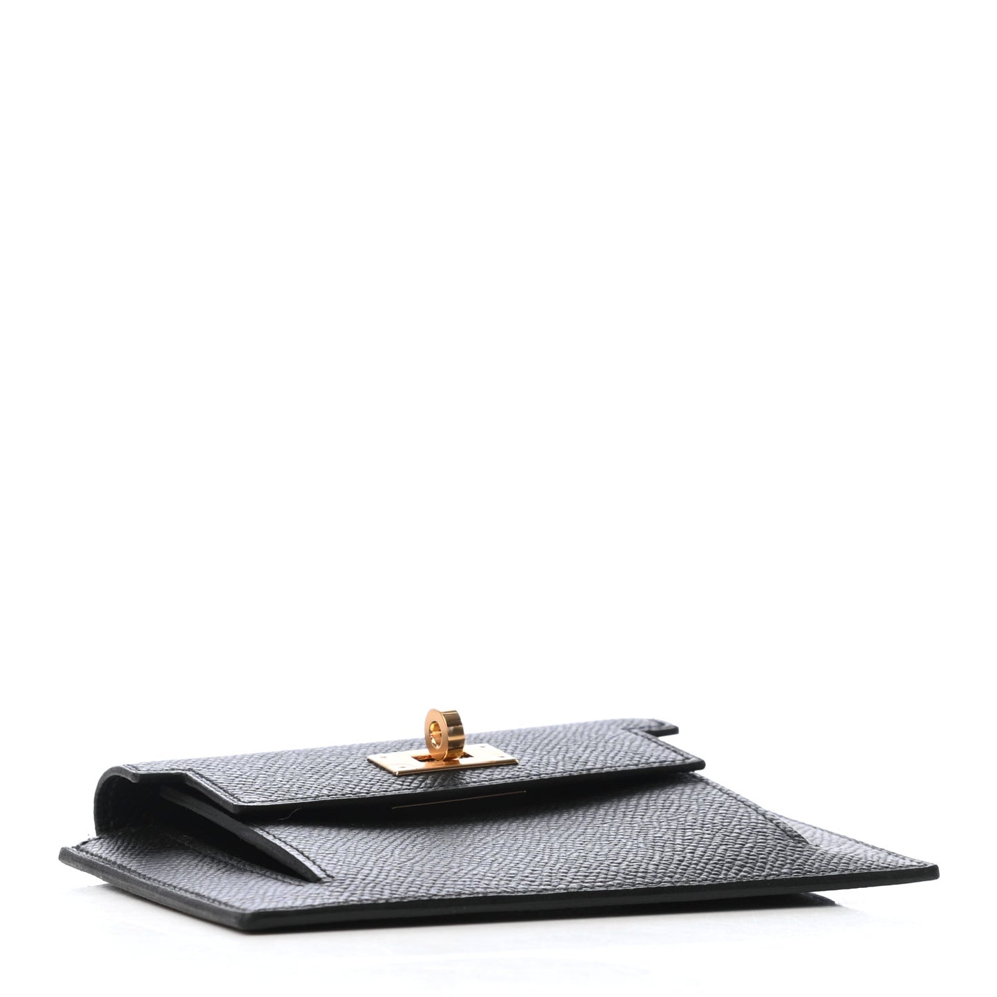 Epsom Kelly Pocket Compact Wallet Black