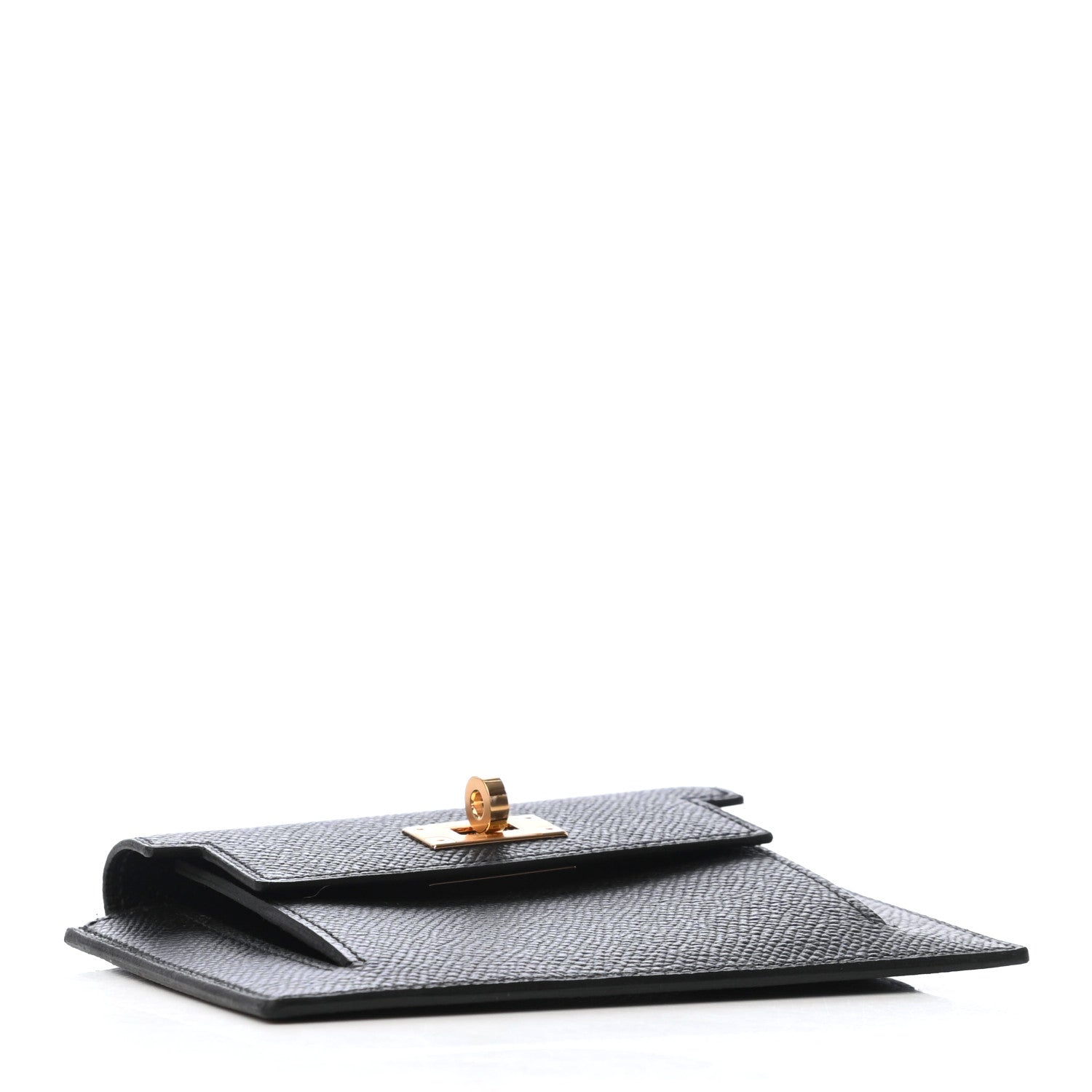 Hermes Epsom Kelly Pocket Compact Wallet Black 4 of 7