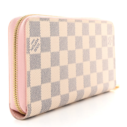 Louis Vuitton Damier Azur Zippy Wallet Rose Ballerine 3 of 6