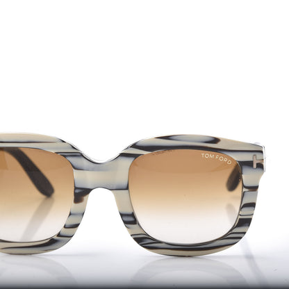 Tom Ford Christophe Sunglasses TF279 Black White Marble 9 of 10