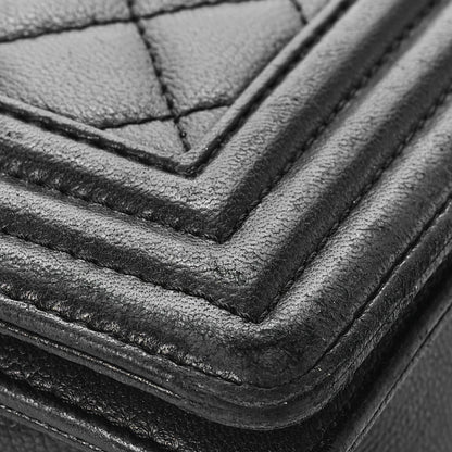 Chanel Caviar Quilted New Medium Boy Flap So Black 10 of 17