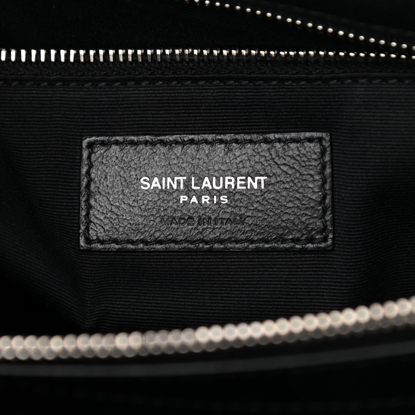 Calfskin Y Quilted Monogram Large Loulou Chain Satchel Black
