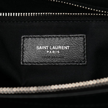 Saint Laurent Calfskin Y Quilted Monogram Large Loulou Chain Satchel Black 7 of 16