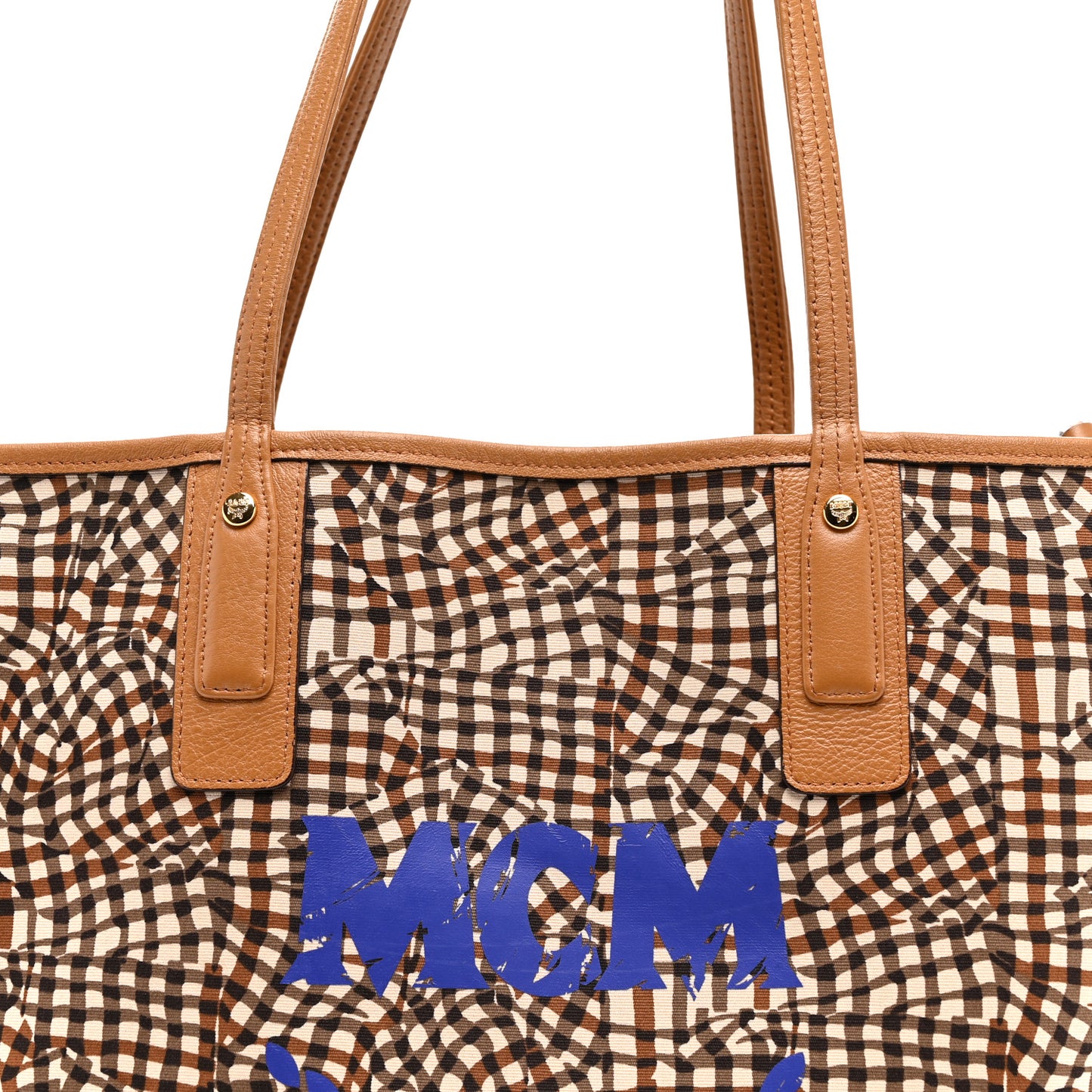 Visetos Medium Liz Reversible Shopper Tote Cognac