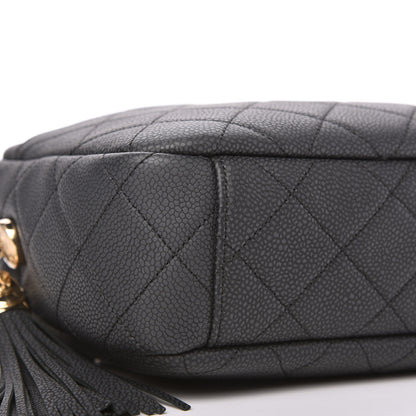 Chanel Caviar Quilted Medium Coco Tassel Camera Case Black 5 of 10