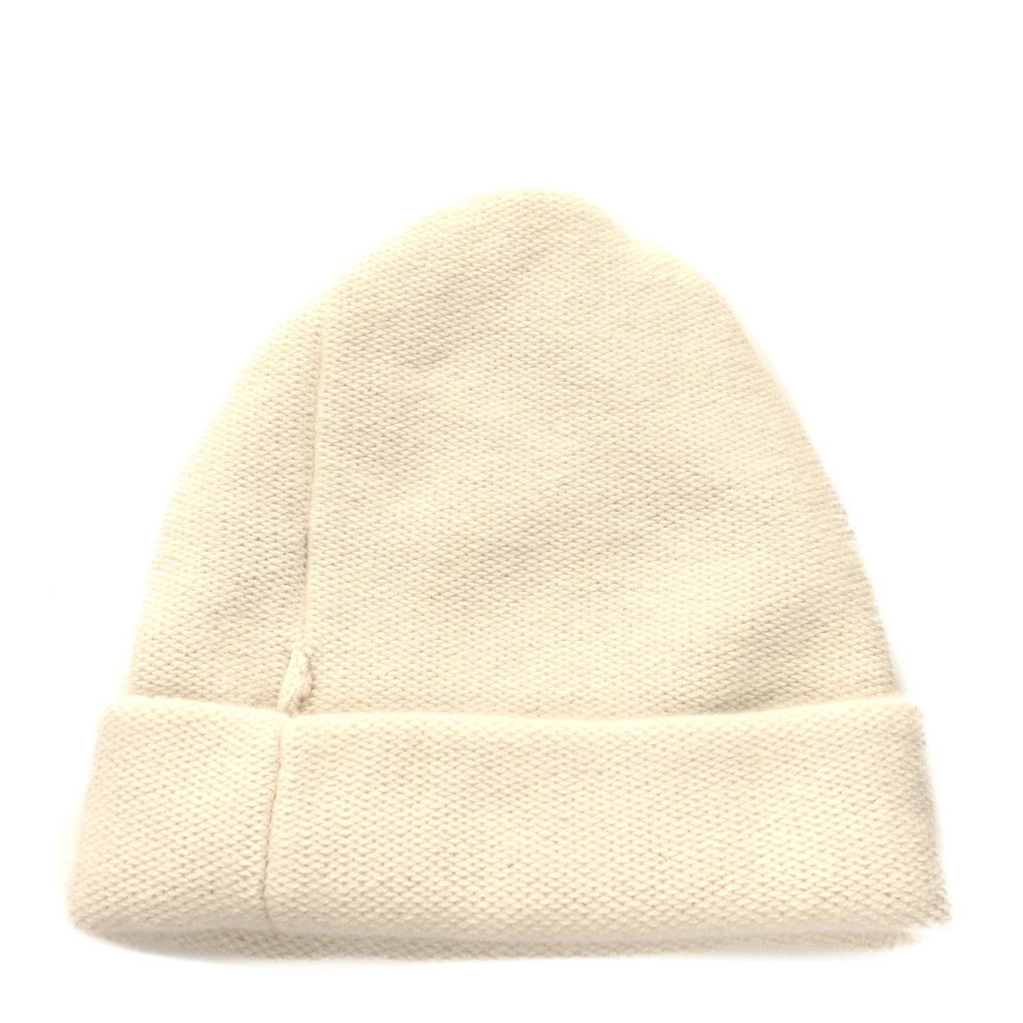 Cashmere CC Logo Beanie Hat White