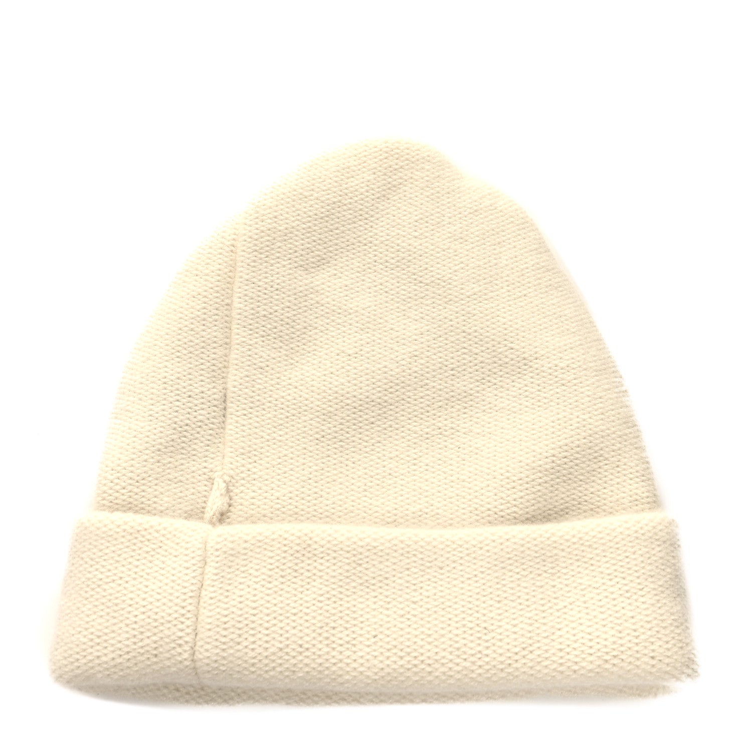 Chanel Cashmere CC Logo Beanie Hat White 2 of 4