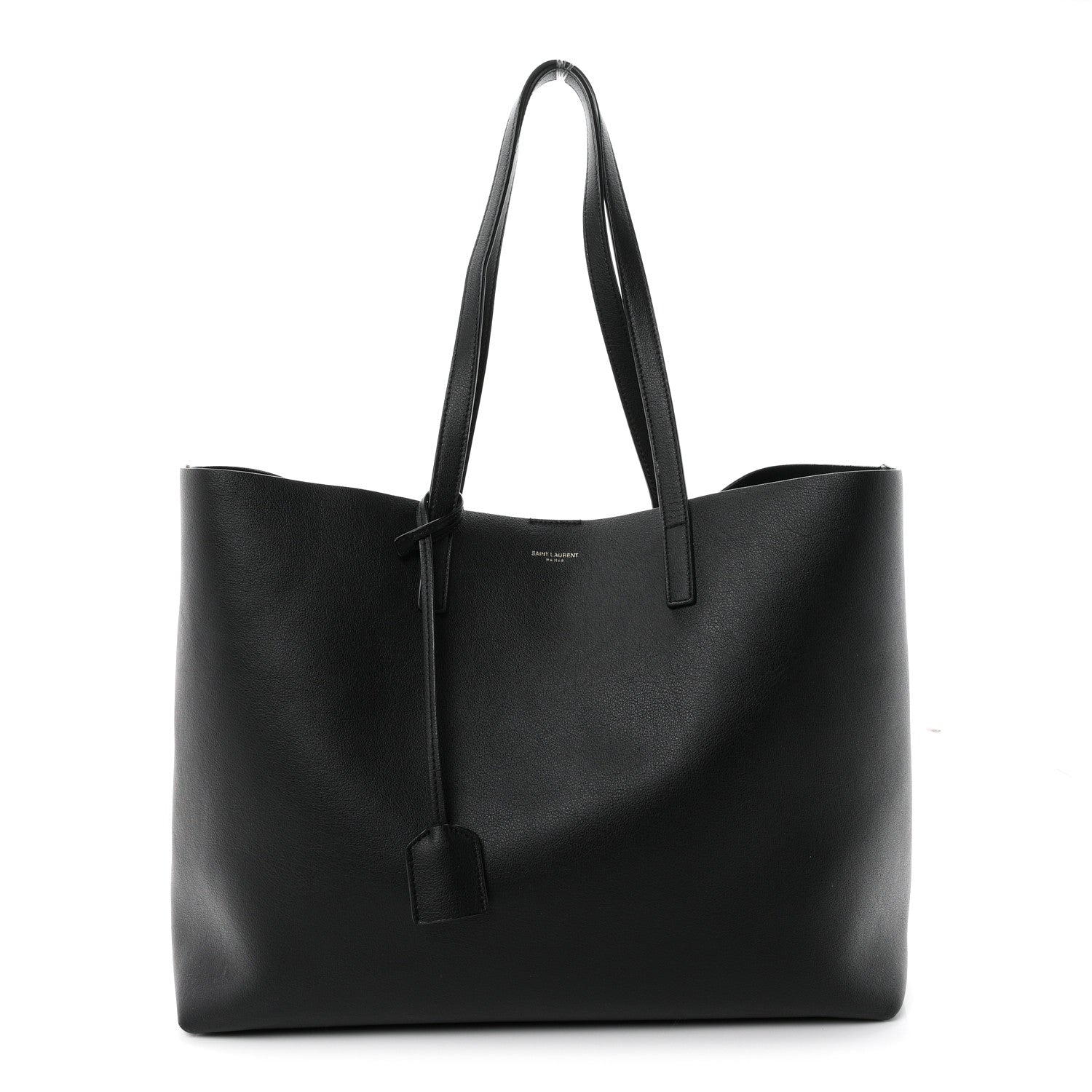 Saint Laurent Calfskin Large Shopping Tote Black 1 of 11