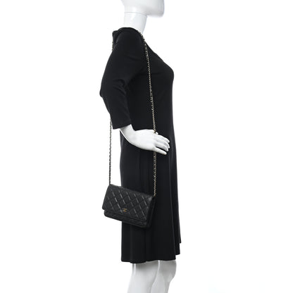 Chanel Caviar Quilted Wallet On Chain WOC Black 2 of 12
