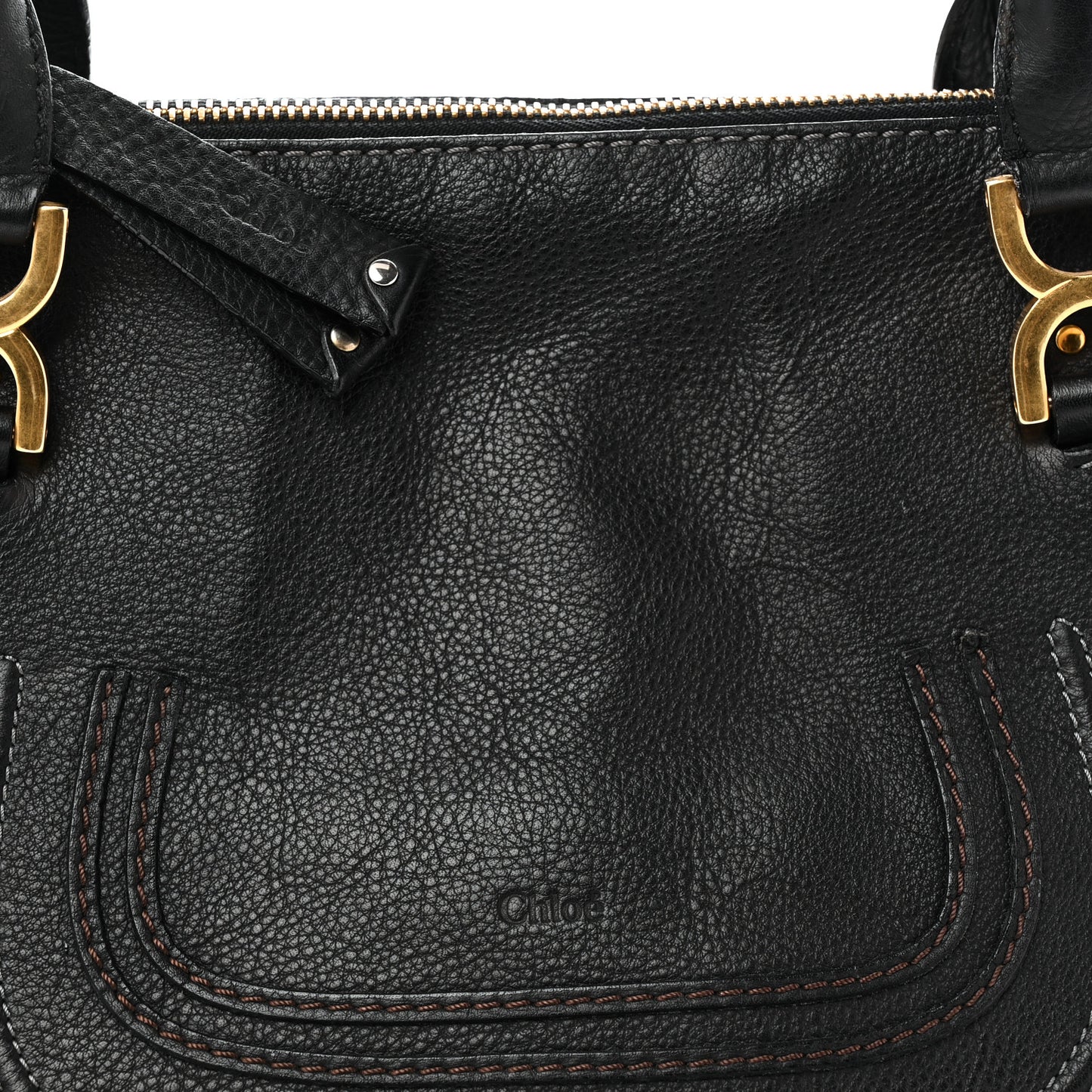 Calfskin Medium Marcie Satchel Black