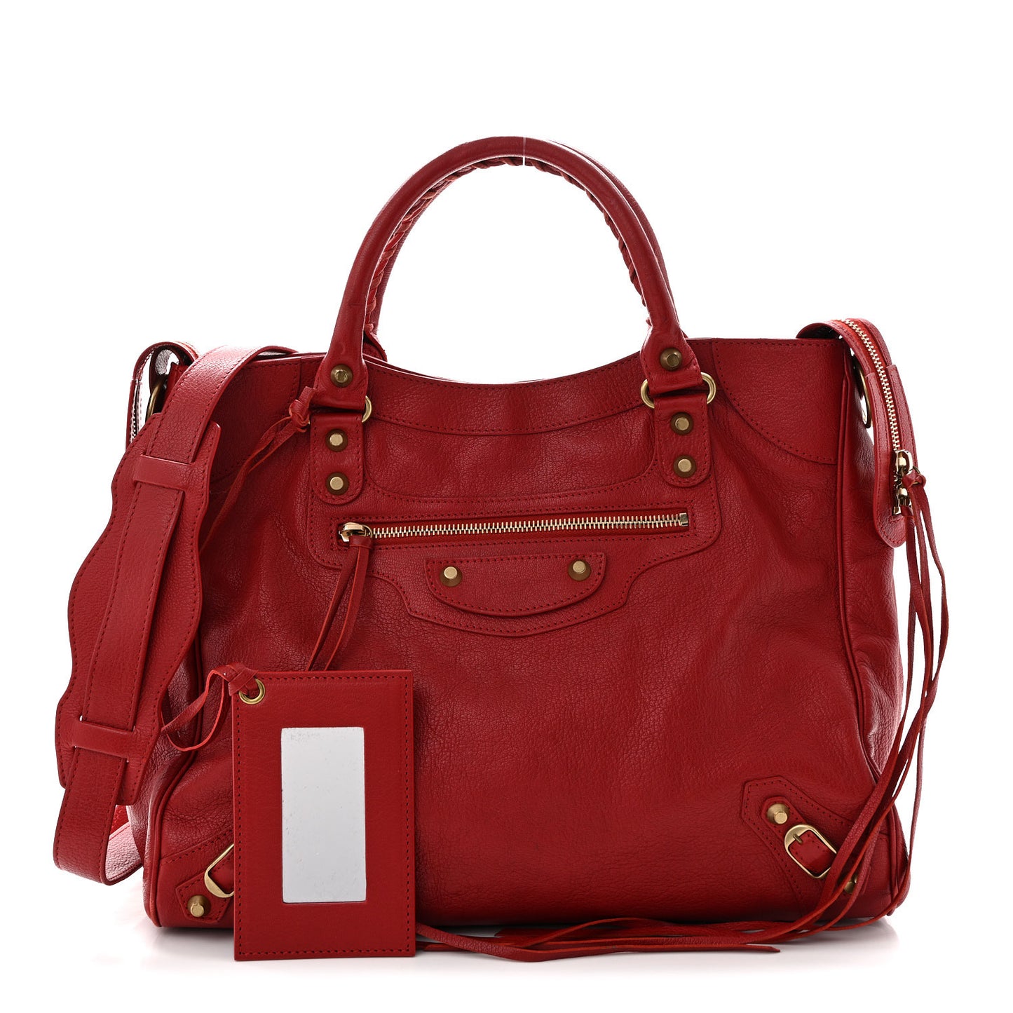 Sugar Goatskin Classic Gold Hardware Velo Rouge Coquelicot