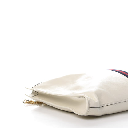 Gucci Calfskin Maxi Rajah Chain Tote White 7 of 14