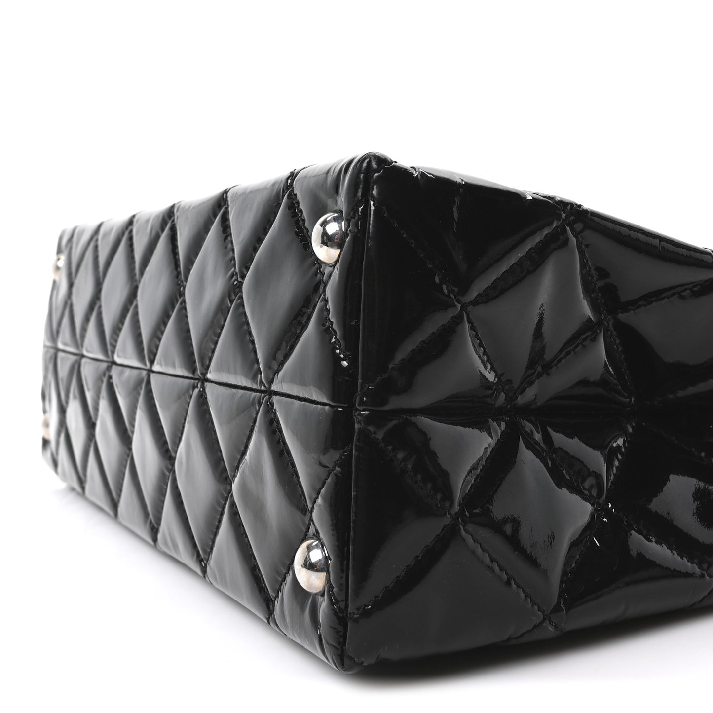 Vinyl Quilted In The Business Tote Black