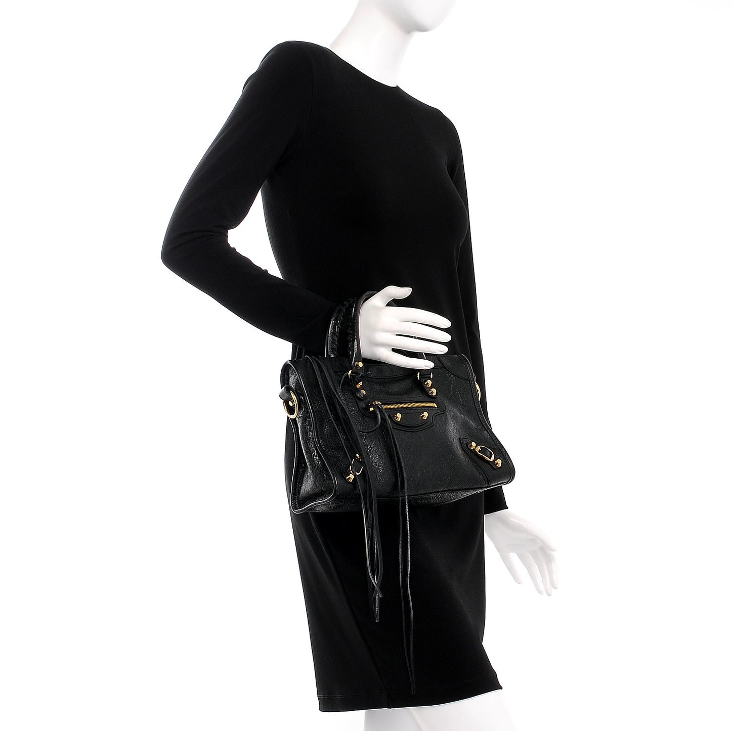 Agneau Classic Gold Hardware S City Black